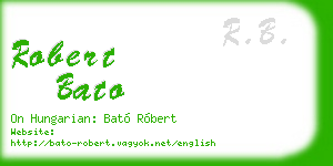 robert bato business card