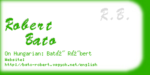 robert bato business card